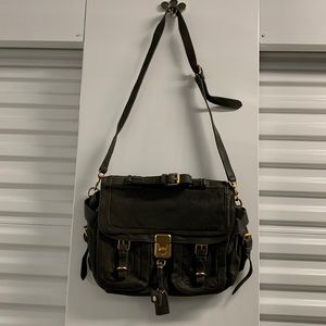 Chloé Messenger Bag Women’s Dark Green Leather‎ Satchel Crossbody VTG